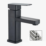 Eclipse Duo Basin Mixer – Black & Chrome Bathroom Faucet | Contemporary Hot & Cold Sink Tap