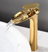 ArcticCascade Basin Mixer – White Waterfall Bathroom Faucet | Contemporary Single Lever Sink Tap