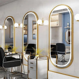 Aurelia Glow Oval LED Mirror – Gold Framed Anti-Fog Bathroom Mirror | Dimmable Luxury Vanity Lighting