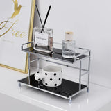 Loftmere 2-Tier Storage Stand – Modern Metal Organiser Rack | Minimalist Countertop Storage Shelf