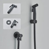 NoirJet Stainless Steel Bidet Spray Set – Matte Black Wall-Mounted WC Shattaf | Hygienic Toilet & Cleaning Sprayer