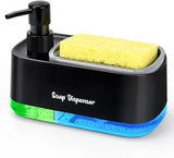 PureFlow Kitchen Soap Station – 3-in-1 Sink Organiser | Hand Soap, Dish Soap & Sponge Storage