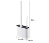 FlexiClean Silicone Toilet Brush Set – Flat Head, Flexible & Hygienic Wall-Mount Bathroom Cleaner