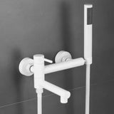 HydroLuxe Bath Mixer Set – Wall-Mounted Bathtub Faucet with Hand Shower | Stainless Steel Hot & Cold Tap System