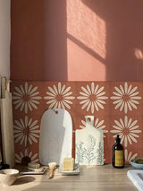 Terravelle Boho Tile Decals – Self-Adhesive Mediterranean Vinyl Stickers | Decorative Wall & Floor Panels