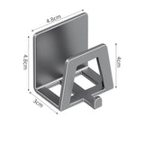 SteelNest Adhesive Organiser – 304 Stainless Steel Sponge & Towel Holder | No-Drill Wall Storage Rack