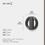 ImperialCurve Round Cabinet Handle – Polished Zinc Alloy Furniture Pull | Modern Oriental Drawer & Wardrobe Hardware