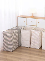 NaturaFold Cotton Laundry Basket – Waterproof Foldable Storage Hamper | Compact Eco-Friendly Organiser