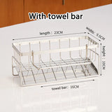 DryFlow Stainless Steel Sink Caddy – Freestanding Kitchen Sponge Holder | Rustproof Countertop Organiser