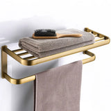 ImperialCraft Antique Brass Bathroom Hardware Set – 5-Piece Vintage Wall-Mounted Bathroom Accessory Collection