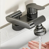 AquaTwist FlexPro Basin Mixer – 360° Swivel Bathroom Faucet | Dual-Handle Hot & Cold Sink Tap