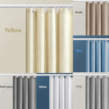 Veloura WaffleSpa Shower Curtain – Waterproof Textured Bathroom Curtain with Mold-Resistant Finish | Luxury Hotel-Style Bathroom Upgrade