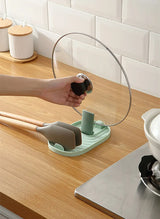 CookRest Silicone Utensil Tray – Heat-Resistant Spoon & Spatula Holder | Kitchen Counter Organiser