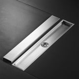 AuricLine Concealed Shower Drain – Brushed Gold Tile-In Floor Waste | 304 Stainless Steel Anti-Odour Drain Cover