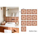 Terravelle Boho Tile Decals – Self-Adhesive Mediterranean Vinyl Stickers | Decorative Wall & Floor Panels