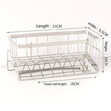 DryFlow Stainless Steel Sink Caddy – Freestanding Kitchen Sponge Holder | Rustproof Countertop Organiser