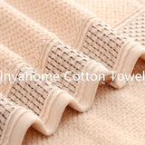 WinterLuxe Embroidered Cotton Towel Set – 3-Piece Jacquard Bathroom Collection | Soft Absorbent Luxury Towels