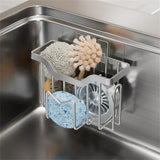 SinkVault Stainless Steel Sink Organiser – Drill-Free Kitchen Storage Rack | Modern Countertop Tidy