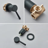 Aureva LuxaWall Elite – Brushed Gold Concealed Wall-Mount Bathroom Faucet