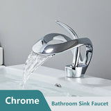 CascadePure Basin Mixer – White Waterfall Bathroom Faucet | Modern Hot & Cold Sink Tap