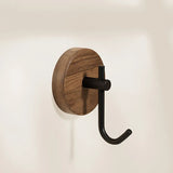 Nordale Walnut Wall Hook – Solid Wood Coat & Accessory Hanger | Minimalist Scandinavian Storage