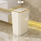 PureVault Compact Waste Bin – 10L Odour-Sealing Press Lid Bin | Modern Space-Saving Design