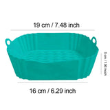 CrispNest Silicone Air Fryer Tray – Reusable Non-Stick Cooking Basket | Heat-Resistant Oven & BBQ Liner