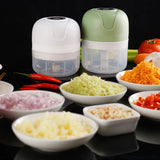 TurboPrep Mini Chopper – USB Rechargeable Electric Food Processor | Cordless Garlic & Vegetable Mincer