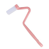 Cleanova EdgeSweep Toilet Brush – Curved Deep-Clean Bathroom Brush with Ergonomic Handle | Precision Rim & Corner Cleaner