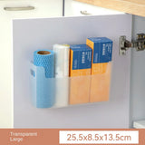 Novalith FlexiRack No-Drill Cabinet Door Organiser – Multifunctional Foil Holder, Spice Rack & Kitchen Storage Tray | Space-Saving Inner Shelf System
