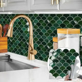 Arqstone 3D Tile Decals – Waterproof Peel & Stick PVC Wall Panels | Modern Kitchen & Bathroom Wall Covering