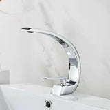 Arcelle Curve Basin Mixer – Contemporary Brass Bathroom Faucet | Elegant Single Lever Sink Tap
