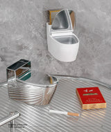AeroVault Wall Ash Holder – Compact Bathroom & Office Ashtray | Modern Space-Saving Smoke Bin