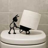 PlayPaws Toilet Roll Holder – Cute Animal Wall-Mounted Tissue Organiser | Fun Space-Saving Bathroom Décor