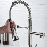 AquaFlow 360 Kitchen Tap Aerator – Swivel Faucet Attachment with Stop Button | Water-Saving Sink Sprayer