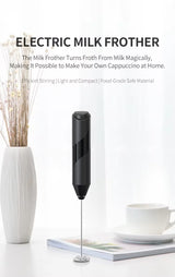 FrothElite Matcha Whisk – Electric Matcha Frother with Stainless Steel Whisk | Battery-Powered Drink Mixer | Handheld Milk Frother for Matcha, Coffee & More
