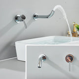 Aureva LuxaWall Elite – Brushed Gold Concealed Wall-Mount Bathroom Faucet