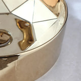 Aurielle Royale Vessel Sink Set – Hand-Painted Ceramic Basin with Gold Faucet & Pop-Up Drain