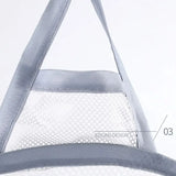 Eloria FlexiStore Foldable Hanging Laundry Basket – Breathable Cotton Mesh Clothes Organiser | Space-Saving Door & Wall-Mounted Laundry Storage Bag
