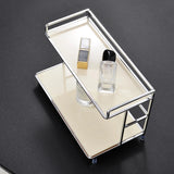 Loftmere 2-Tier Storage Stand – Modern Metal Organiser Rack | Minimalist Countertop Storage Shelf