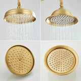 Aurevale RainSpa Shower Head – Antique Brass Gold Rainfall Shower | Luxury Wall-Mounted Bathroom Upgrade