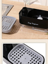 Velora DualFlow Soap Dispenser – Refillable 2-Way Kitchen Sink Pump with Sponge Press System