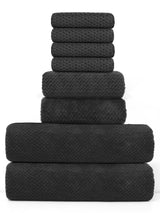 Veloura Quick-Dry Microfibre Towel Set – 8-Piece Ultra-Soft Bathroom Collection | Lightweight Absorbent Towels