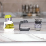 PureNest Kitchen Care Duo – Soap Dispensing Dish Brush & Faucet Filter Set | Eco-Friendly Sink Cleaning Solution