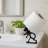 PlayPaws Toilet Roll Holder – Cute Animal Wall-Mounted Tissue Organiser | Fun Space-Saving Bathroom Décor