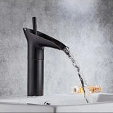 Veloura Cascade Heritage Basin Tap – Antique Waterfall Bathroom Mixer | Elegant Spa-Inspired Vanity Design