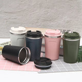 ThermaGo 380/510ml Insulated Travel Mug – 304 Stainless Steel Vacuum Cup | Leak-Resistant Lid | Portable Coffee Flask