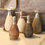 MaisonCeré Heritage Soap Dispenser – Vintage Ceramic Refillable Pump Bottle for Bathroom & Kitchen