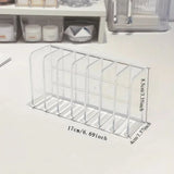 Lucentra Clear Storage Organiser – 7-Compartment Vanity & Desk Organiser | Modern Transparent Storage Box