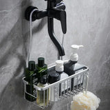 AquaOrdnung Aluminum Wall Shelf – Space-Saving Bathroom & Kitchen Organizer | Black, White & Grey
